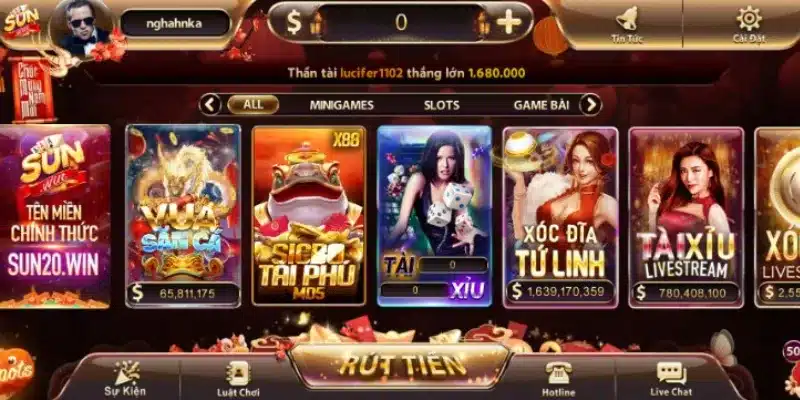 Trải nghiệm hệ thống game phong phú tại cổng game